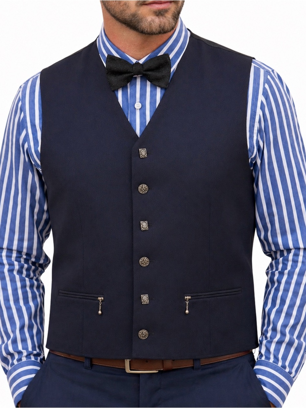 Turbulence Vintage Men's Navy Blue Vest - made in Canada